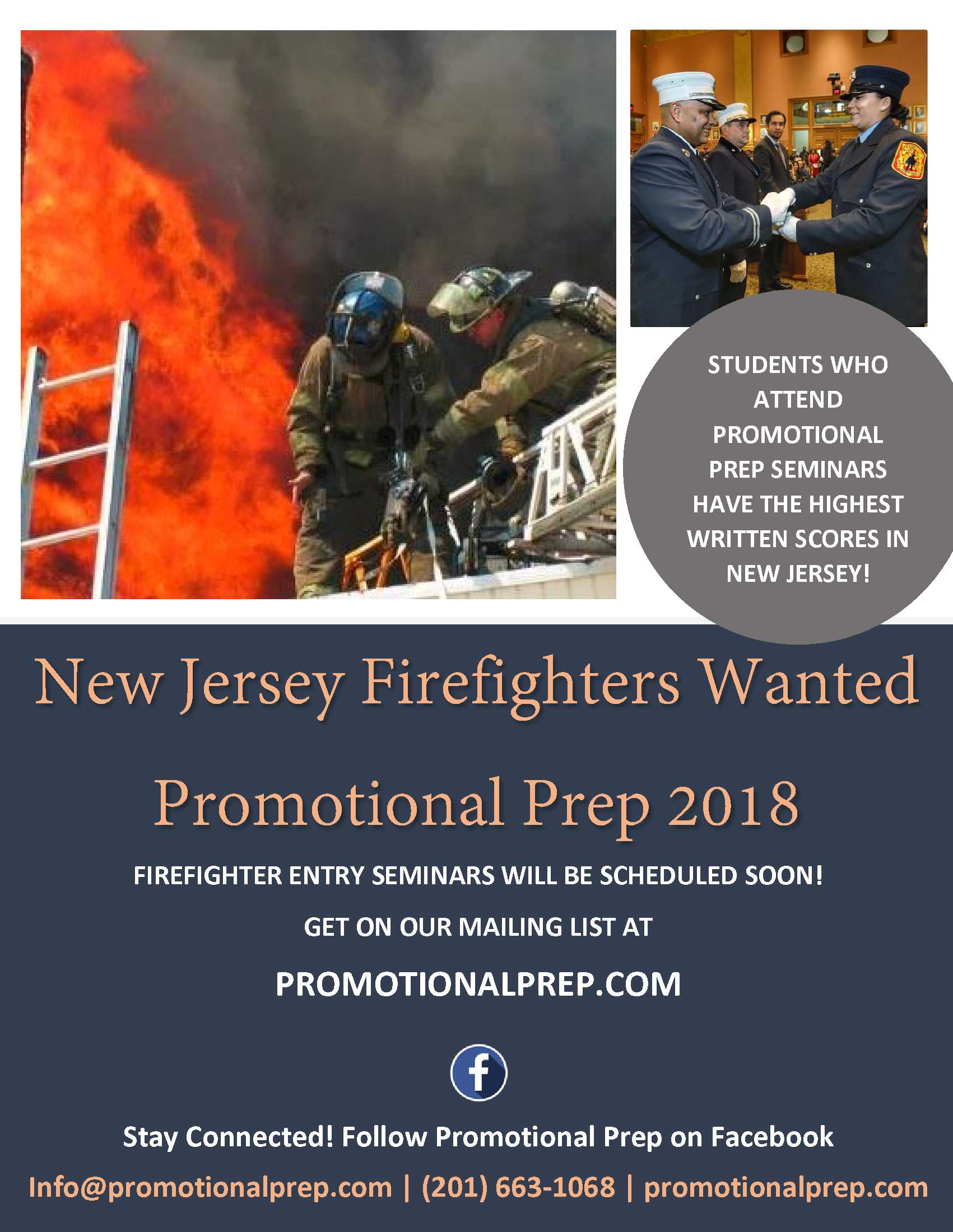 NJ Firefighters Wanted Promotional Prep